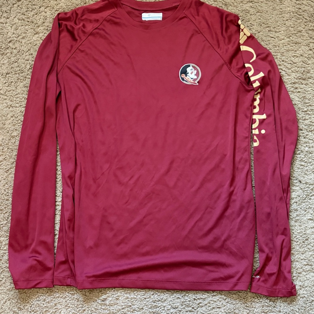 Columbia Men's Red Long Sleeve Florida State Shirt